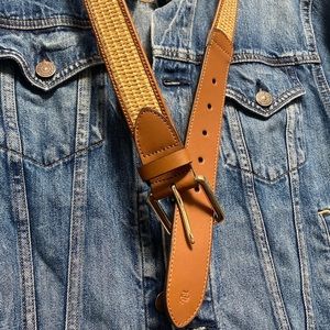 Lauren Ralph Lauren - Leather and Raffia Belt in size S